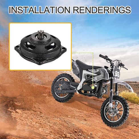 GOOFIT 6 أسنان علبة التروس الثقيلة مخلب استبدال الوسادة ل 2 السكتة الدماغية 47cc 49cc 50cc 53cc دراجة الجيب الصغيرة الترابية حفرة الدراجة Crosser ATV in Saudi Arabia