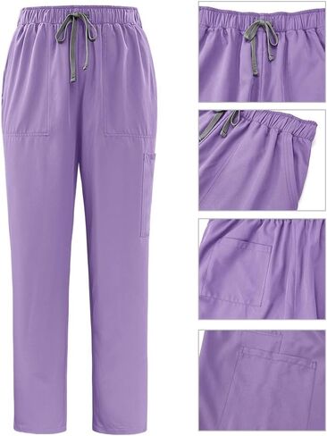 Scrubs for Women and Men Unisex set Classic fit Top & Slim Jogging Pants Soft Fabric Nursing Homes(Top+Jogger Pants) in Saudi Arabia