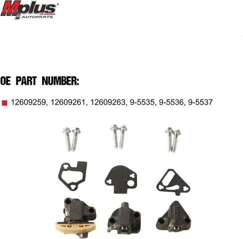 مجموعة شداد سلسلة توقيت المحرك MPLUS بديلة لـ Alfa 2007-2008 Romeo Brera Spider 3.2L، لـ Buick 2007-2008، 2010 Allure 3.6L، 2008-2022 Enclave 3.6L، 2010 LaCrosse 3.0L in Saudi Arabia