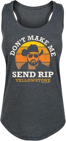 HYBRID APPAREL - Yellowstone - Don't Make Me Send Rip - قميص بدون أكمام للسيدات بظهر Racerback in Kuwait