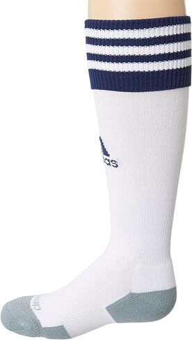 جوارب كرة القدم كوبا زون كوشن II للجنسين من أديداس (زوج واحد)، أبيض/أحمر جامعي، 9-13 in Kuwait