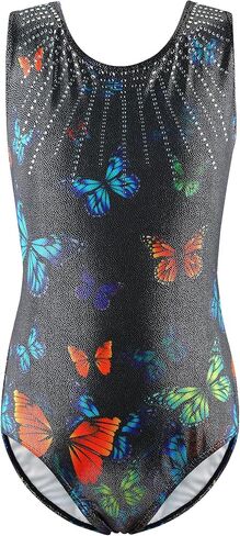 BAOHULU Gymnastics Leotards for Girls Shiny Jewels Kids Athletic Apperal Dance Outfit in Kuwait