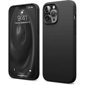 جراب elago متوافق مع iPhone 13 Pro Max، جراب من السيليكون السائل، غطاء واقي لكاميرا كامل الشاشة، مقاوم للصدمات، جراب هاتف نحيف، بطانة ناعمة من الألياف الدقيقة مضادة للخدش، 6.7 بوصة (وردي جميل) in Kuwait