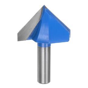 Router Bits 2" Dia 1/2" Shank 90 Degree V Type End Mill Carbide for Woodworking Carpentry Engraving Edge Trimmer Cutter Tools