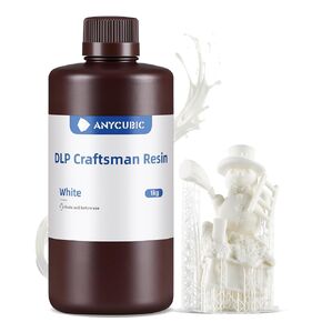 ANYCUBIC 3D Printer Resin, 365-405nm DLP UV-Curing Resin for Photon Ultra/Photon D2, High Precision and Fast Curing Craftsman Resin for DLP LCD SLA 3D Printing, 8K Capable (Grey, 1000g)