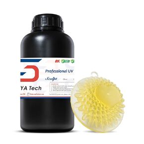 Siraya Tech Sculpt High-Temp Resistant 3D Printer Resin - Up to 180°C, High Precision, Compatible with 8K DLP/LCD Printers for Engineering, Jewelry, & Industrial Applications (Dark Grey, 1kg)