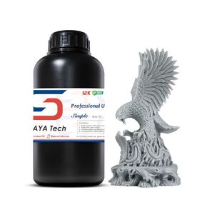 Siraya Tech Simple Water Washable 3D Printer Resin - Low Odor, Easy to Print, High Precision 405nm LCD UV-Curing Aqua Resin - Ideal for 8K Capable LCD, DLP 3D Printers - Tough and Clear (1kg)