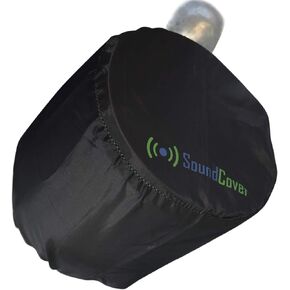 Two Extra Large Black Marine Wakeboard Tower Pod Speaker Covers - Fits Large Round Boat Speakers - Cover Dimensions: H 14" x W 14" x D 12.8" - Please Check Dimensions Before Ordering