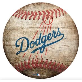 Dodgers 12" Baseball Shaped Sign
