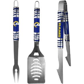 NFL Siskiyou Sports Fan Shop Los Angeles Rams Tailgater BBQ Set 3 piece Team Color