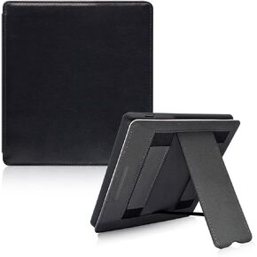 Stand Soft Case for 7 Inch Kindle Oasis (10th Generation, 2019 Release and 9th Generation, 2017 Release) with Double Hand Strap/Auto Sleep & Wake/Magnetic Closure (Apricot Blossom)