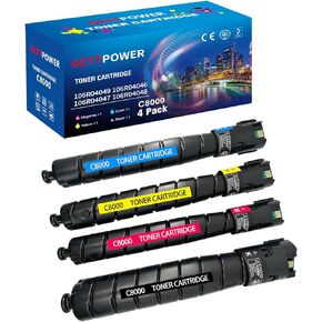 Versalink C8000 C8000W C8000DT Toner, Extra High Capacity Toner Cartridge Compatible for Xerox VersaLink C8000, 106R04046 106R04047 106R04048 106R04049, 4 Pack
