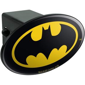 GRAPHICS & MORE Batman Classic Bat Shield Logo Oval Tow Trailer Hitch Cover Plug Insert
