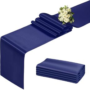 Lavender Table Runner 12x108 Inch - 4 Pack Satin Table Runners, Smooth Table Runner for Party Wedding Banquets Birthday