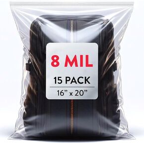 Small Storage Bag 5x5 inches, 6 Mil Small Zip Top Bag, Thick Zipper Bag, Mini Poly Plastic Bag, Reclosable Storage Bag, Zip Top Bag, Save Storage Bag for Nails, Screws, Food, Tool (PACK 100)