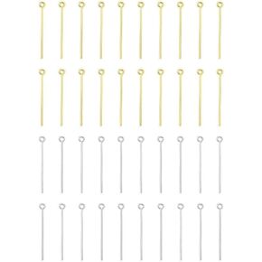 200 Pcs Metal Eye Pin Connectors Sewing Pinsjewellery Making Earring Hooks for DIY Crafts Jewellery Kit
