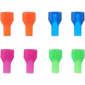 8pcs Bite Valve Replacement Sheath for Camelbak, 4 Colors Hydration Packs Bite Valve Mouthpiece BPA-Free Hydraulics Silicone Nozzle Parts Compatible with Camelbak Backpack Water Reservoir