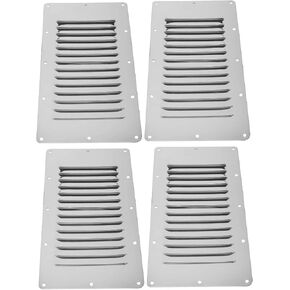 4 عبوات من الفولاذ المقاوم للصدأ YaeMarine مقاس 12.7 سم × 22.86 سم مستطيلة الشكل، فتحة تهوية لليخوت البحرية، غطاء مناسب للأجهزة in Kuwait