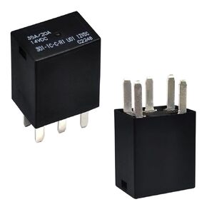 301-1C-C-R1 U01 12VDC Relay 2 Pcs, 5 Pins Automotive Relay SPDT, Multifunctional Relay 12VDC 20A