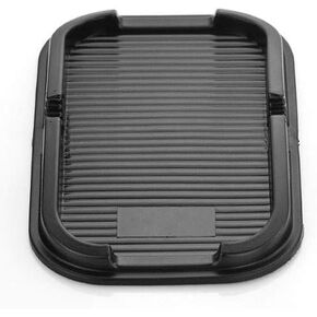 Black Sticky Gel Rubber Water Proof Anti Skid Non-Slip Anti-Slip Washable Mobile-Phone Mat & Holder for Car Truck Van Dashboard Dash Tray