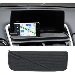 Updated Car Dashboard Phone GPS Navigation Anti-Slip Mat Pads Phone Mount Non-Slide Silicone Rubber Mat Fit for Lexus NX200 NX300 NX300h 2018 2019 2020 2021,black