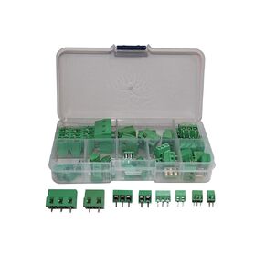 Screw Terminal Block Connector Assortment Kit 2.54/3.8/5.0/7.5mm Pitch 2/3 Pins (40 Piece, 8 Kinds) by QSU