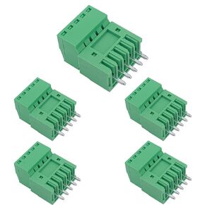 5Set 6-Pin 125V 4A 2.54mm 0.1" Pitch PCB Mount Screw Terminal Block Connector for 26-18AWG Cable