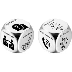 Dice Decider Gift for Man Woman Novelty Gifts for Friends Coworkers Families Decision Dice Interesting Choice Data Gifts for Husband Wife Boyfriend Girlfriend Anniversary Birthday Gifts