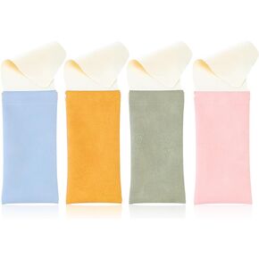 4 Pack Glasses Case Soft,Eye glass Cases Womens Soft,Soft Glasses Cases,Soft Eyeglass Case,Sunglass Case Soft in Saudi Arabia