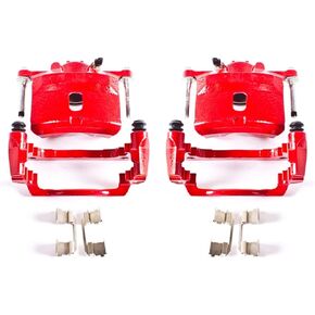 Power Stop Front S2658 Pair of High-Temp Red Powder Coated Calipers