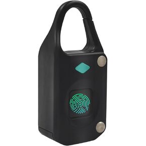 Smart Fingerprint Padlock for Locker, Rechargeable Bluetooth Smart Locker Lock, Small Electronic Biometric Padlock for Gym Locker, Suitcase, Backpack, Use with APP