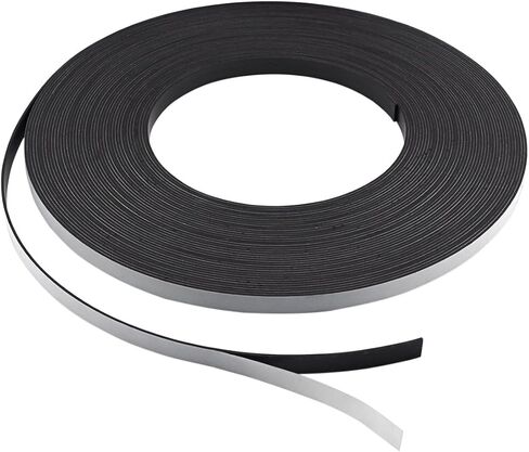 شريط مغناطيسي مرن ZG38A-ABX من Master Magnetics مع ظهر لاصق، سُمك 1/16 بوصة، عرض 3/8 بوصة، 100 بوصة (لفة واحدة)، رمادي in Saudi Arabia