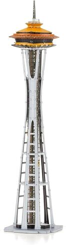 Fascinations Metal Earth Premium Series 1962 World's Fair Space Needle 3D Metal Model Kit Bundle with Tweezers in Saudi Arabia