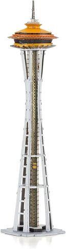 Fascinations Metal Earth Premium Series 1962 World's Fair Space Needle 3D Metal Model Kit Bundle with Tweezers in Saudi Arabia