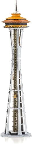 Fascinations Metal Earth Premium Series 1962 World's Fair Space Needle 3D Metal Model Kit Bundle with Tweezers in Saudi Arabia