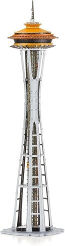 Fascinations Metal Earth Premium Series 1962 World's Fair Space Needle 3D Metal Model Kit Bundle with Tweezers in Saudi Arabia