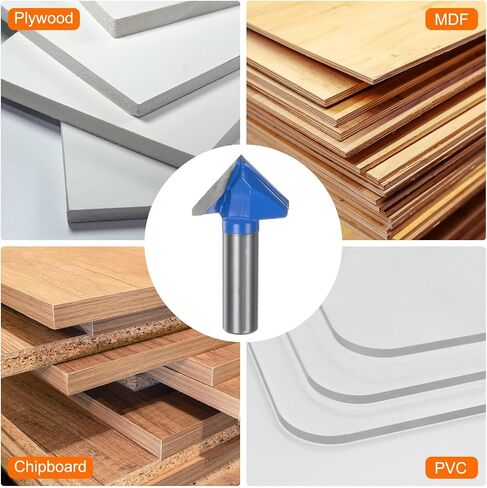 2 قطعة لقم التوجيه 1-3/8 "ضياء 1/2" عرقوب 90 درجة فولت نوع نهاية مطحنة كربيد لأعمال النجارة والنجارة والنقش أدوات تقطيع الحواف in Saudi Arabia