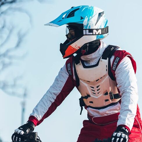 ILM ديرتبايك الألياف الزجاجية خوذة موتوكروس خفيفة الوزن للغاية ATV الطرق الوعرة موتوسيكليتا كاسكو للرجال والنساء DOT Model-610 in Kuwait