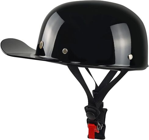 Baseball Cap Motorcycle Helmet,DOT Approved Vintage Open Face Unisex-Adult Half Helmets for Scooter Moped Cap Street Cruiser in Saudi Arabia