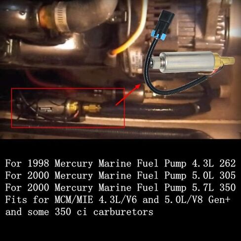 861155A3 Electric Fuel Pump For Mercury Marine Boat 4.3L 5.0L 5.7L V6 V8 Part# 935432 - Low Pressure Pump in Saudi Arabia