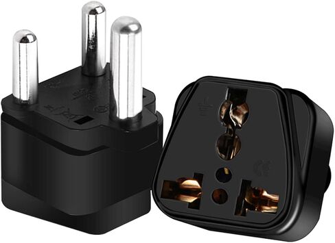 (2pack) South Africa Big 3 Pins Type M Outlet Travel Power Adapter, South Africa Travel Plug Adapter,South Africa Plug Big 3 Pins Adapter,South Africa Socket (White) in Saudi Arabia