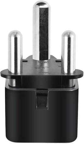 (2pack) South Africa Big 3 Pins Type M Outlet Travel Power Adapter, South Africa Travel Plug Adapter,South Africa Plug Big 3 Pins Adapter,South Africa Socket (White) in Saudi Arabia