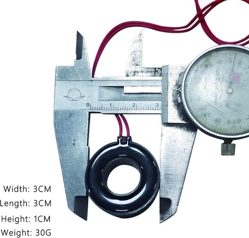 Jadeshay AC Current Transformer CT for Mini Ammeter, 100A AC Current Sensor with High Protection, Compact Portable and Precision-Made Quality ABS Material in Saudi Arabia