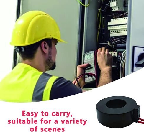 Jadeshay AC Current Transformer CT for Mini Ammeter, 100A AC Current Sensor with High Protection, Compact Portable and Precision-Made Quality ABS Material in Saudi Arabia