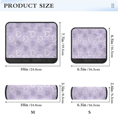 2 Pack Seatbelt Covers Seat Belt Cover Pad for Adults Boys Girls Car Seat Strap Covers Pads Cushion Universal Shoulder Strap Pad Protector for Backpack Camera Bag 6.5 x 6.5 Inch Purple Heart in Saudi Arabia