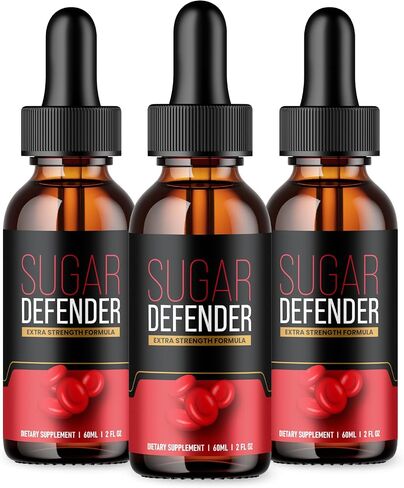 Sugar Defender Drops - Official Formula - Sugar Defender Supplement Drops Extra Strength Advanced Formula, Sugar Defender 24 Liquid Drops, SugarDefender with Chromium Support, New 2023 (3 Bottle) in Saudi Arabia