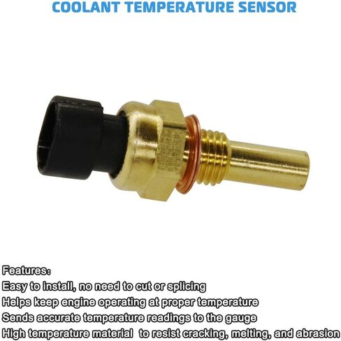 Engine Coolant Temperature Sensor Compatible with Chevy Avalanche Impala Trailblazer Suburban 1500 2500 HD Express Silverado GMC Envoy Sierra Yukon Savana Saturn 19236568 213-4514 213-4333 in Saudi Arabia