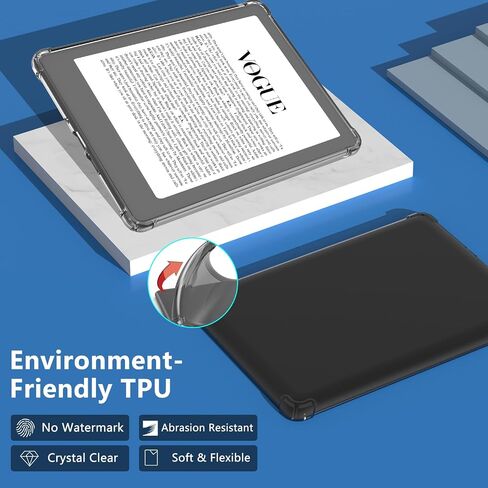 COO Clear Case for 6.8" All-New Kindle Paperwhite 11th Generation 2021 and Signature Edition TPU Back Cover, Ultra Clear Soft Flexible Transparent TPU Skin Bumper Cover (11th 2021) in Saudi Arabia