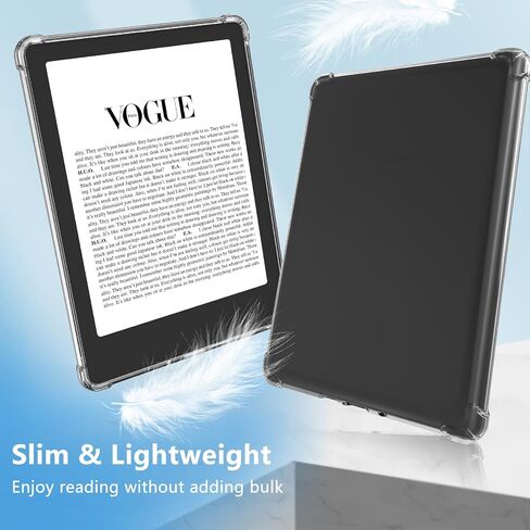 COO Clear Case for 6.8" All-New Kindle Paperwhite 11th Generation 2021 and Signature Edition TPU Back Cover, Ultra Clear Soft Flexible Transparent TPU Skin Bumper Cover (11th 2021) in Saudi Arabia