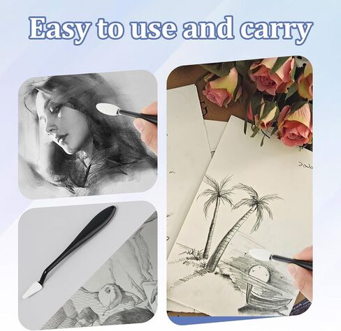 Yolev 4PCS Pencil Blender Set Blending Stump The Ultimate Tool Art Blending Pencils Tools, Sandpaper Pencil Blender Stumps for Drawing, Sketching, Artists in Saudi Arabia